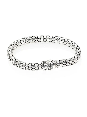 Dot Sterling Silver Small Chain Bracelet