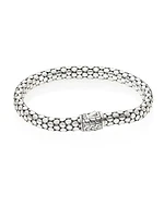 Dot Sterling Silver Small Chain Bracelet