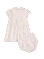 Baby Girl's Polo Dress & Bloomers Set