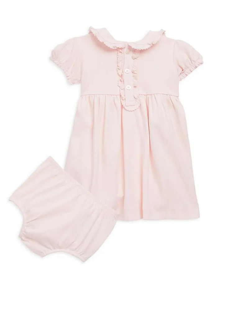 Baby Girl's Polo Dress & Bloomers Set