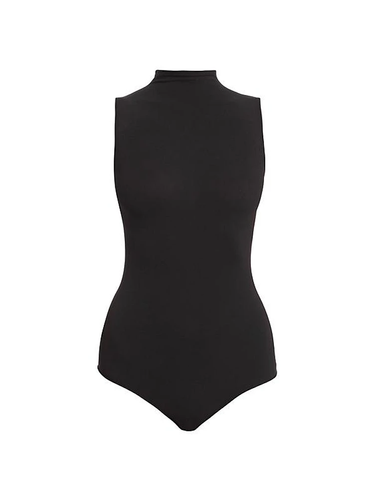 The Sleeveless Mockneck Bodysuit