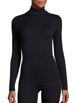 Silk Cashmere Turtleneck