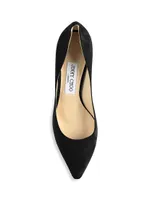 Romy 85MM Suede Pumps