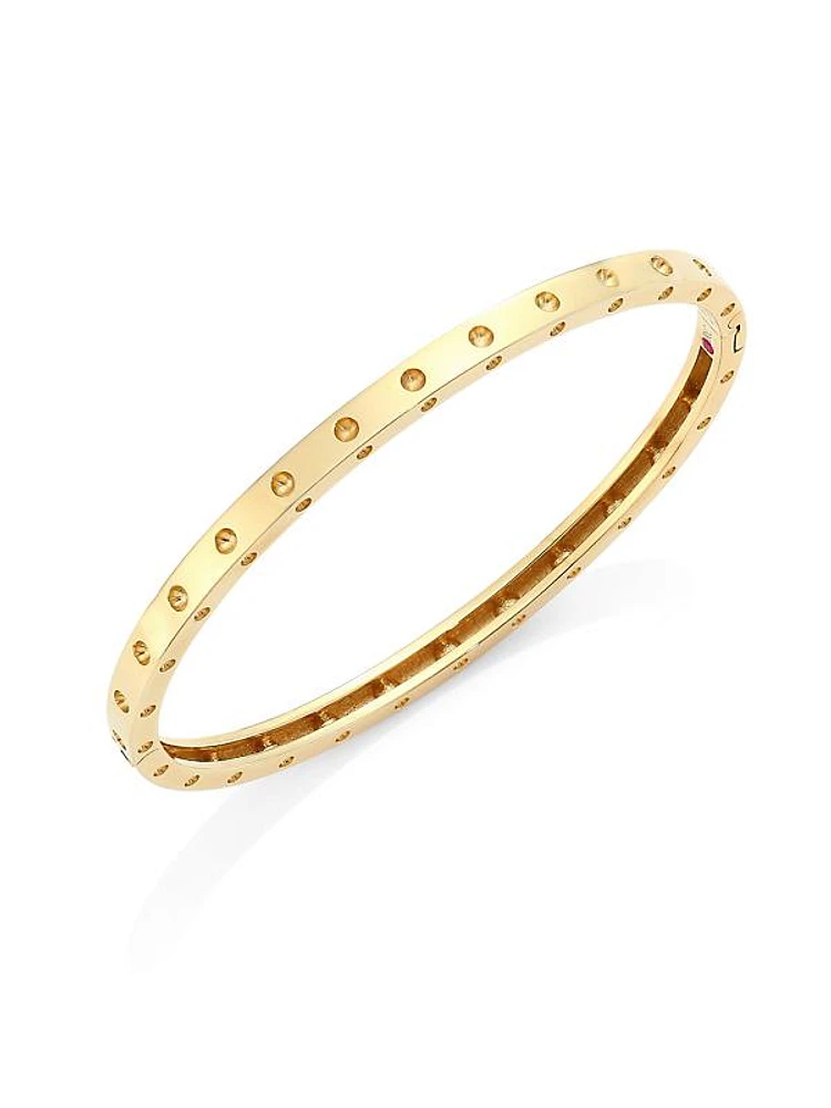 Pois Moi 18K Yellow Gold Oval Bangle Bracelet