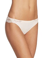 Souple Leavers Lace Thong