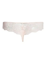 Souple Leavers Lace Thong