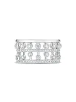 Dewdrop Diamond & 18K White Gold Ring
