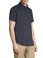 Sylvain S. Wealth Slim-Fit Short Sleeve Shirt