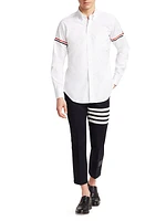 Button-Down Two-Toned Armband Button-Down Shirt