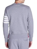 Bar Striped Sleeve Sweatshirt