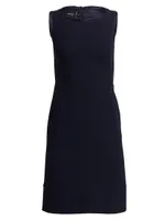 Sleeveless Double-Face Wool Dress