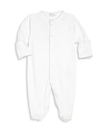 Baby's Pima Cotton Dotted Footie