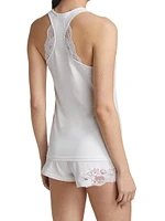 Souple' Inset Lace Racerback Tank