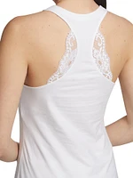 Souple' Inset Lace Racerback Tank