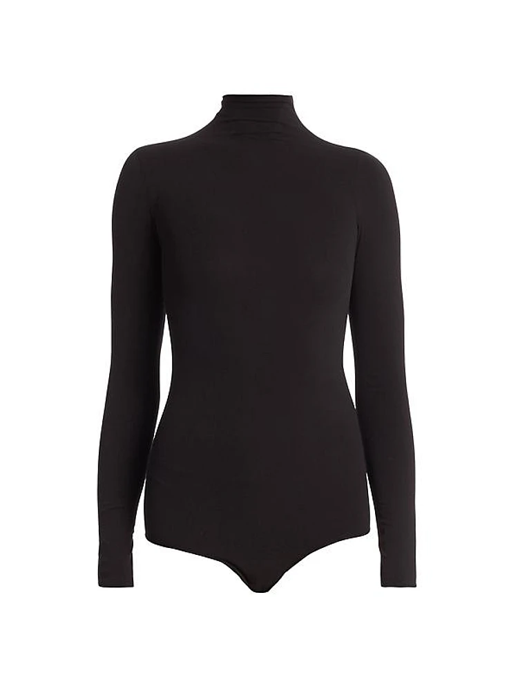 Mockneck Thong Ballet Bodysuit