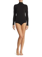 Mockneck Thong Ballet Bodysuit