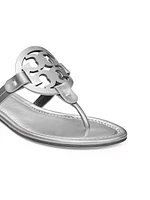 Miller Metallic Leather Thong Sandals