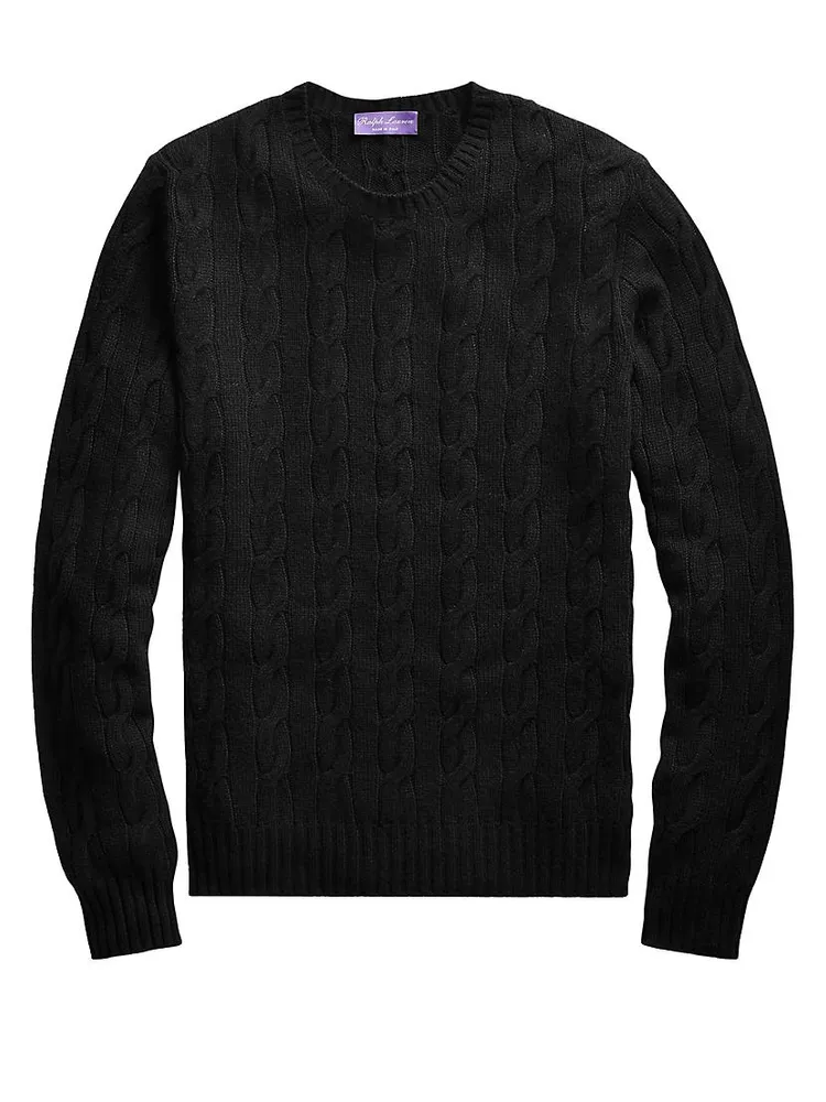 Cableknit Cashmere Sweater