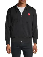 Signature Logo Zip-Front Hoodie