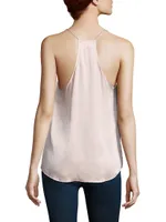 Racer Silk Charmeuse Camisole