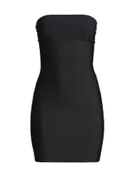 Two-Faced Tech Strapless Slip Dress