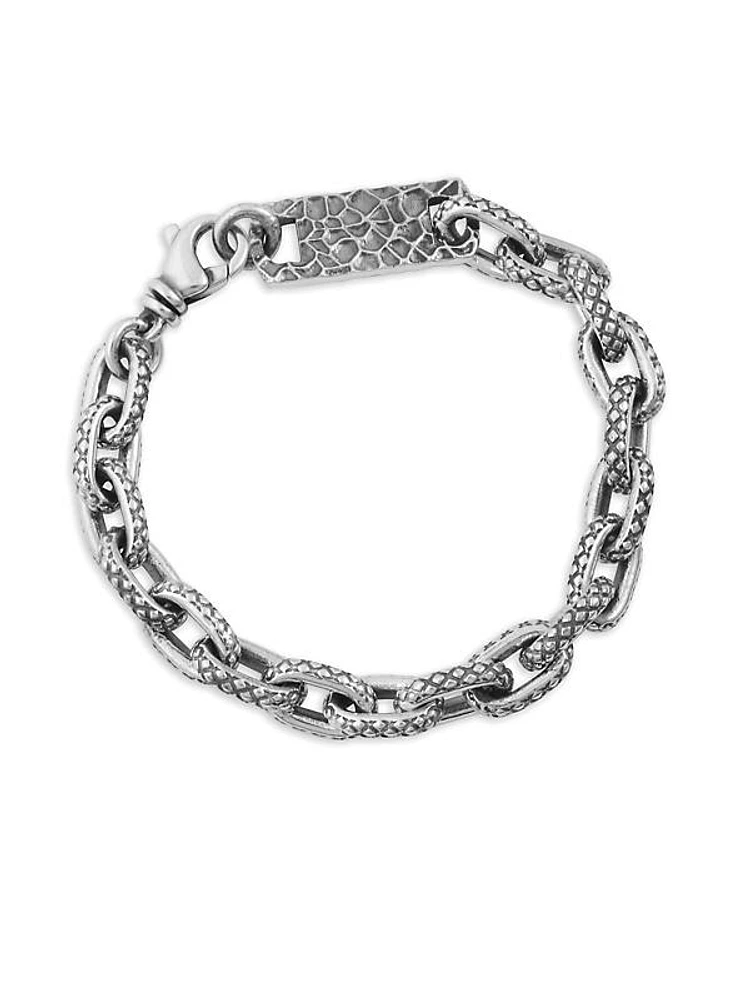 Oval Link Sterling Silver Bracelet