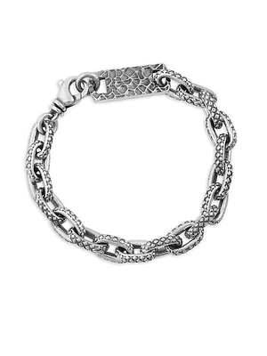 Oval Link Sterling Silver Bracelet