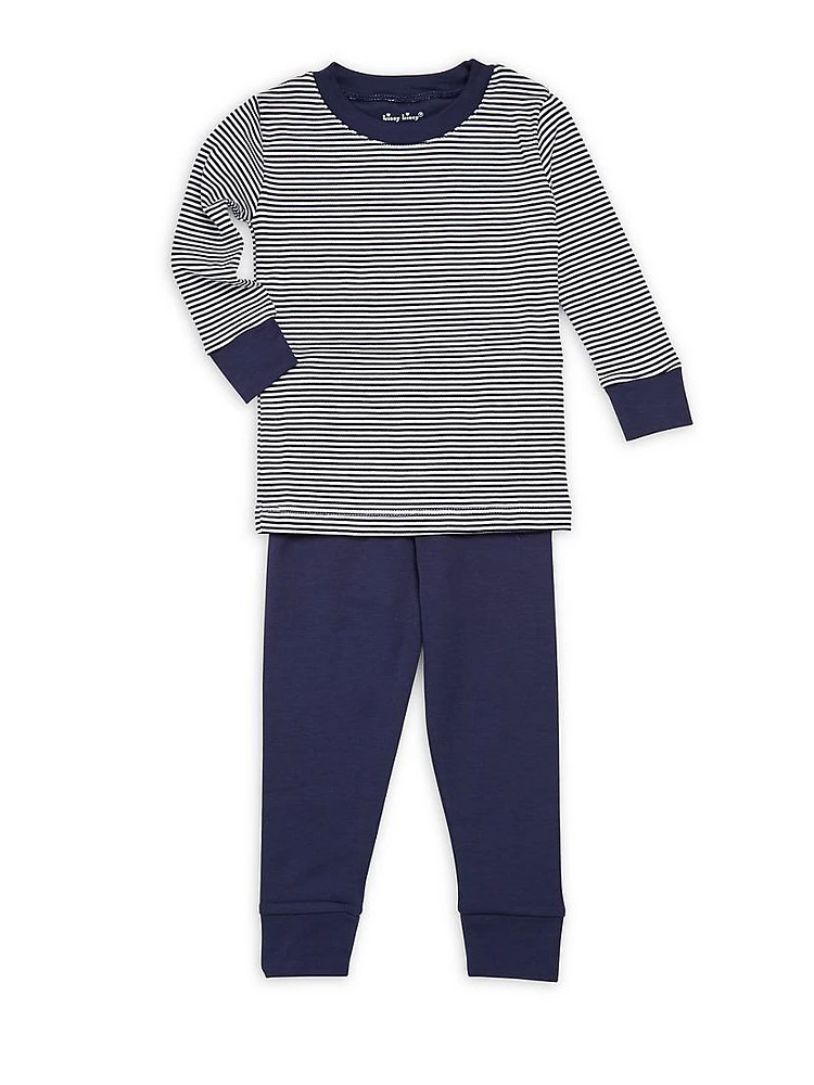 Baby's, Toddler's & Little Boy's Two Piece Striped Tee Pants Set