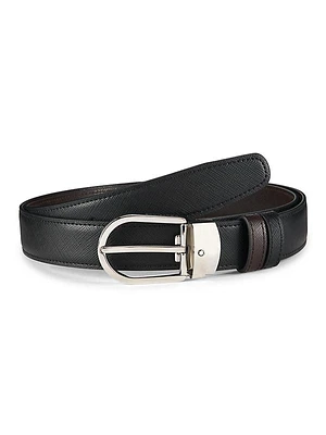 Horseshoe Cut-to-Size Leather Belt