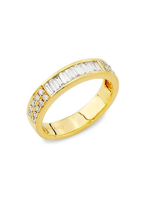 18K Yellow Gold & 0.8 TCW Diamond Ring