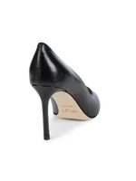 Romy 85MM Leather Pumps