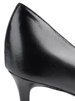 Romy 85MM Leather Pumps