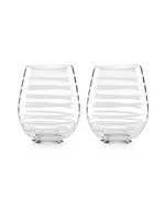 2-Piece Charlotte Street Stemless White Wine Glasses Set