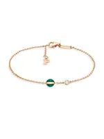 Possession Diamond, Malachite & 18K Rose Gold Bracelet