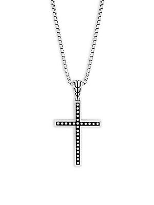 Silver Classic Cross Pendant Necklace