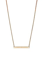 Ice Cube 18K Rose Gold & Diamond Pendant Necklace