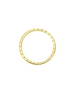 Ice Cube Diamond & 18K Yellow Gold Ring