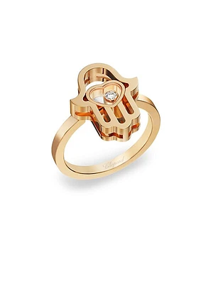 Happy Diamonds & 18K Rose Gold Ring