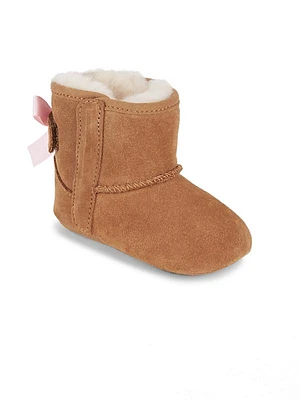 Baby Girl's Jesse Bow II Suede Booties