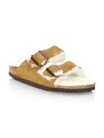 Arizona Shearling & Suede Slides