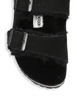 Arizona Shearling-Lined Suede Sandals