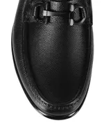 Gancini Crown Bit Leather Loafers