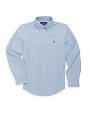 Little Boy's & Cotton Oxford Sport Shirt