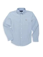 Little Boy's & Cotton Oxford Sport Shirt