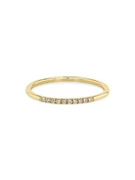 14K Yellow Gold & 0.05 TCW Diamonds Ring