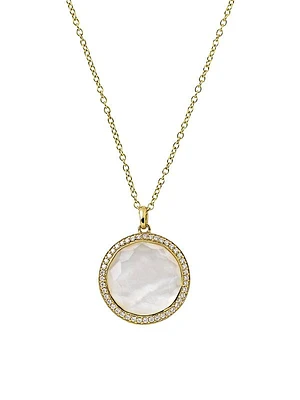 Lollipop® 18K Yellow Gold, Doublet & Diamond Medium Pendant Necklace