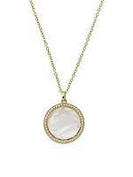 Lollipop® 18K Yellow Gold, Doublet & Diamond Medium Pendant Necklace