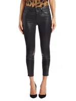 Margot Skinny Mid-Rise Ankle Coated Jeans