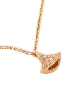 Divas' Dream 18K Rose Gold & Diamond Pendant Double-Strand Bracelet