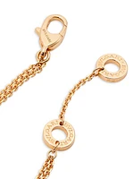 Divas' Dream 18K Rose Gold & Carnelian Pendant Double-Strand Bracelet